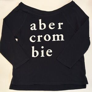 Abercrombie Kids M Black Long Sleeve Tee